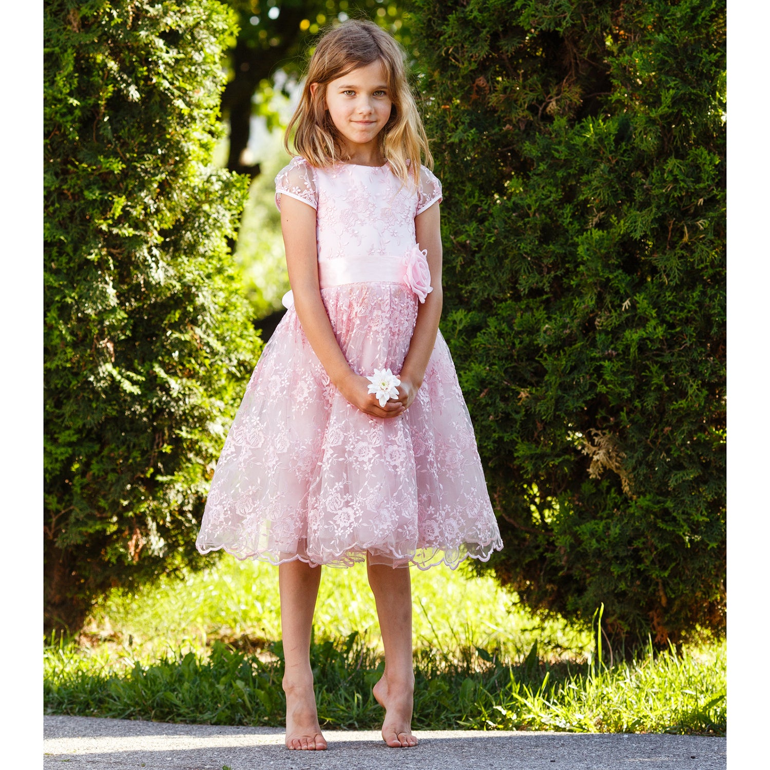 Amazon.com: Pink Princess First Communion Dresses for Girls 7-16 Plus Size  Holy 1st Satin White Vestidos de Primera Comunion para Niñas (Size 6):  Clothing, Shoes & Jewelry